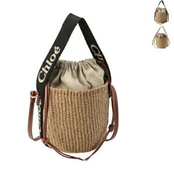 Chloe Woody Logo Basket Shoulder Bag Crossbody - Picture 1 of 7